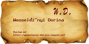 Wesselényi Dorina névjegykártya